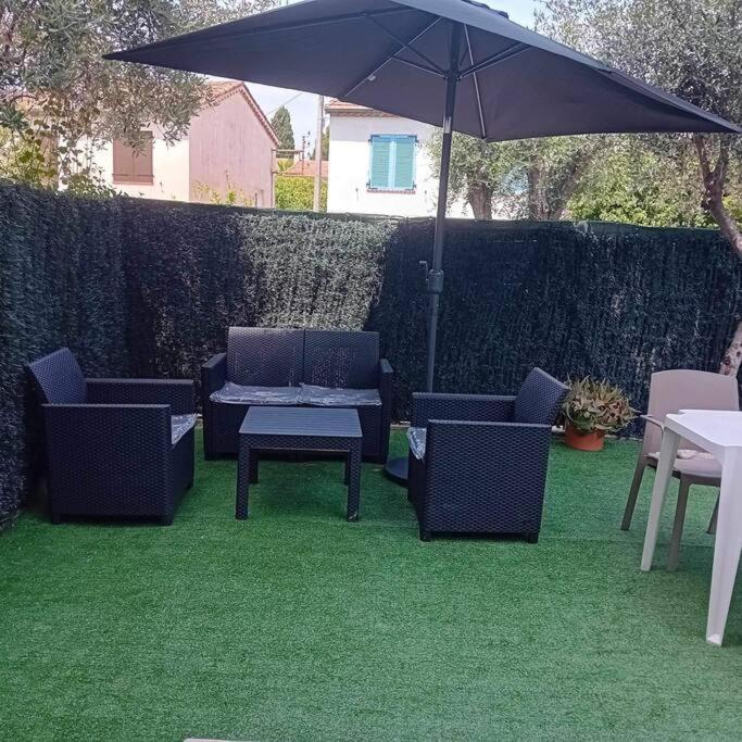 Studio Cosy Terrasse Front Mer Cagnes-sur-Mer Extérieur photo